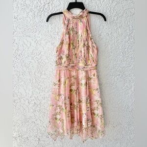Mac Duggal Halter floral chiffon mini Dress size 4